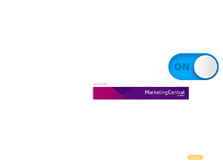 Business man reading through a marketing plan on a laptop