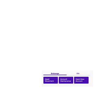 Business man showcasing AdviceWorks functionality from a tablet